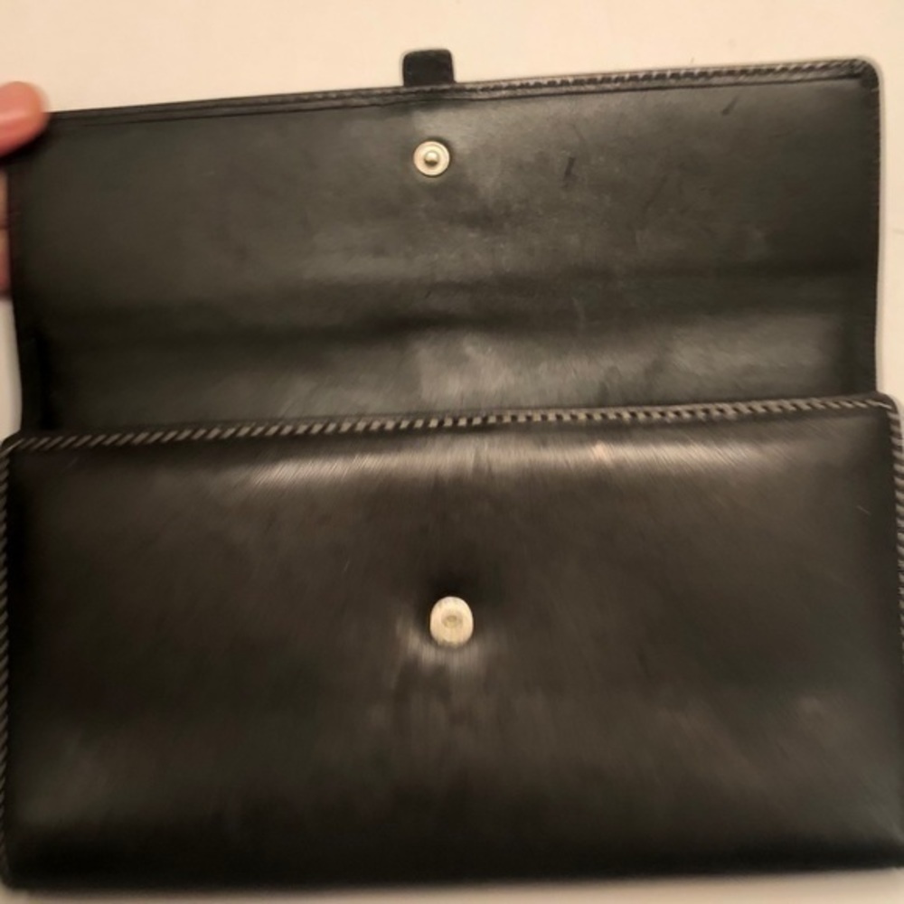 Coach checkbook wallet black leather - Picture 6 of 8